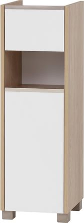 WELLTIME Unterschrank »Juba Breite 30,2 cm« Eiche Hell Dekor mit fühlbarer Holzstruktur, Beschläge aus Metall