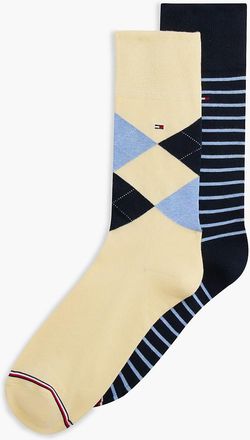 Tommy Hilfiger Mens Trouser Sock 2-Pack - Multi