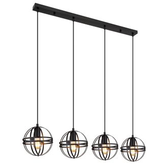 Globo Lighting L&aacute;mpara Colgante - Tamara - Negro - Metal - Gran L&aacute;mpara - Globo