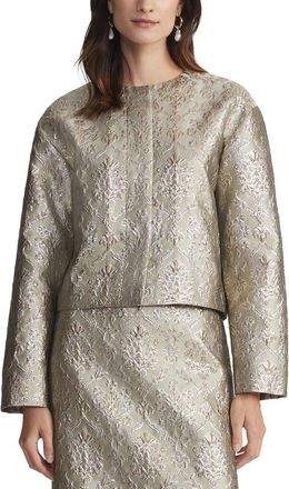 Lafayette 148 New York Collarless Drop Shoulder Jacket