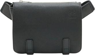 Loewe Pre-owned Anagram Leren Heuptas - Dames - Vintage Heuptassen - Zwart - ONE Size - Leer - Vintage