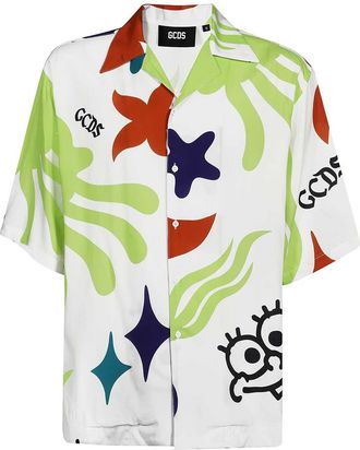 GCDS Printed Viscose Shirt