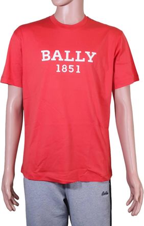 Bally Mens Logo T-Shirt In Orange River