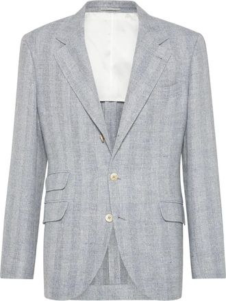 Brunello Cucinelli Blazer monopetto - Grigio