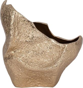 Sagebrook Home 13in Organic Edge Metal Vase