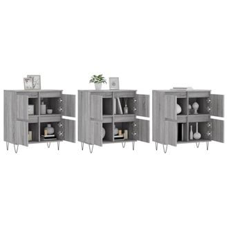 Berkfield Home Sideboards 3 pcs Grey Sonoma Engineered Wood