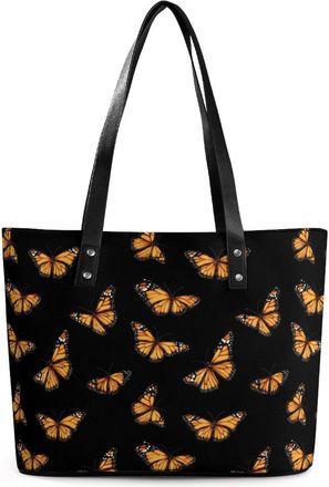 Generic Monarch Butterfly Tote Bags for Women Cute Shoulder Purses Handbags