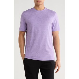 Bugatchi Crewneck Performance T-Shirt in Lilac at Nordstrom Rack, Size Medium