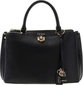 Guess Womens Satchel Black Polyurethane Satchel-bags