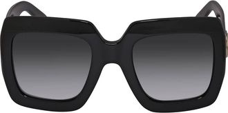 Gucci Grey Gradient Square Ladies Sunglasses GG0053SN 001 54