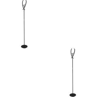 Loops 2 PACK Stylish Modern Black LED Floor Lamp for Home & Indoor Spaces