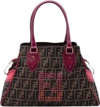 Fendi Pre-owned Canvas Tote - Dames - Vintage Shopper - Veelkleurig - ONE Size - Leer - Vintage