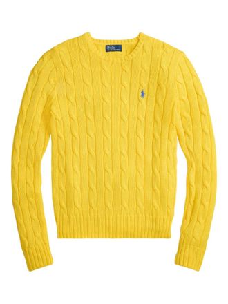 Polo Ralph Lauren cable-knit crew-neck sweater - Yellow