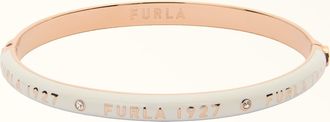 Furla 1927 Braccialetto Panna Bianco Metallo + Resina Donna