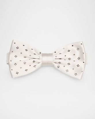 Stefano Ricci Men & apos;s Swarovski Honeycomb Silk Bow Tie