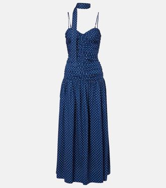 Poss&eacute; Vestido largo Edie con lunares