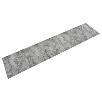 vidaXL Alfombra De Cocina Lavable Terciopelo Aspecto Hormig&oacute;n 60x300cm Vidaxl