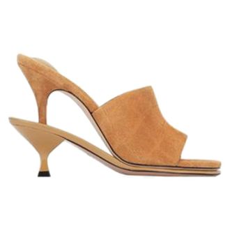 Jacquemus Schoenen, Dames, Bruin, 37 EU, Leer, Les Doubles Mules