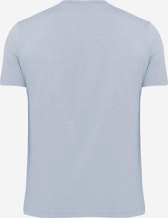 HUGO BOSS Mens T-Shirt Stretch Cotton Light Blue T-Shirts And Polos