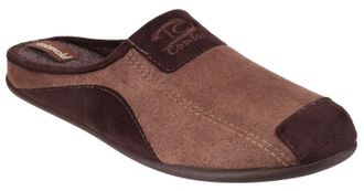 Cotswold Westwell Stoffen Heren Bruine Pantoffels