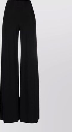 Norma Kamali high-rise flared wide-leg trousers