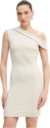 Guess Dames, Jurken, Beige, Maat: L Modal