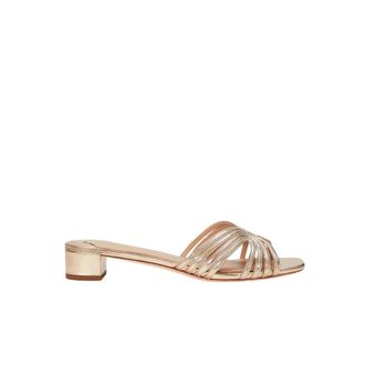 Ralph Lauren Golden heeled sandals