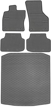 OEM Skoda Octavia Iv Sed&aacute;n Desde Junio De 2020. Juego De Alfombrillas De Goma Para Coche Y Alfombrilla Para Maletero