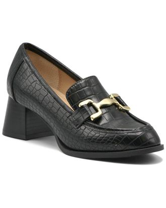 Adrienne Vittadini Sabre Faux Croco Print Loafer