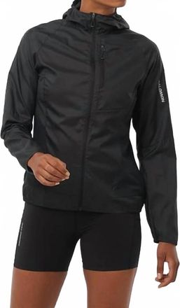 Salomon Bonatti Cross Full Zip Hoodie Jacket In Deep Black