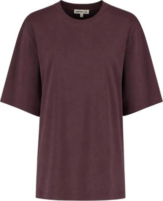 Harper & Yve Chill But Glam-SS - Dames - Tops - Paars - Maat: XS Katoen