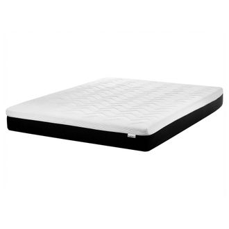 Beliani Beliani - Colch&oacute;n De Espuma Visco Gel Medio Con Funda Extra&iacute;ble De Poli&eacute;ster Con Cremallera 160 X 200 Cm Spongy