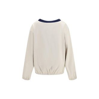 Miu Miu Womens Beige Recycled Polyester Sweatshirt Clothing