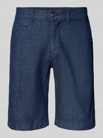 Pierre Cardin Bermudas in Denim-Optik mit Paspeltasche in Dunkelblau, Gr&ouml;&szlig;e 30