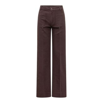 Victoria Beckham Alina Jean - Dames - Loose Fit Jeans - Bruin - W27 - Katoen - Jeans