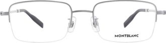 Montblanc Demo Rectangular Titanium Mens Eyeglasses MB0313OA 001 54