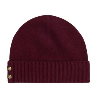 Ralph Lauren Crest Knit Beanie - Dames - Hoeden - Rood - ONE Size - Wol - Accessoires