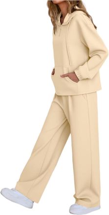 Generic Womens Clothing 2025 Lounge Wear Sets For Women UK Tracksuit Wear 2 Piece Ladies Tracksuits Comfort Long Sleeve Hoody Tops Trousers Fashion Autumn Win