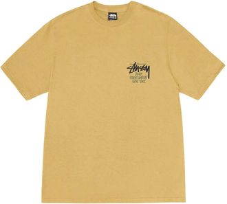 St&uuml;ssy Tops, Heren, Geel, M, Katoen, Los Angeles T-Shirt
