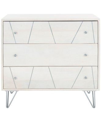 Safavieh Marigold Silver 3 Drawer Chest