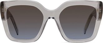 Givenchy Bold 53mm Square Sunglasses in Grey/Other /Gradient Blue at Nordstrom