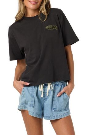 O'Neill Board Embroidered T-shirt in Black at Nordstrom, Size Xx-Large