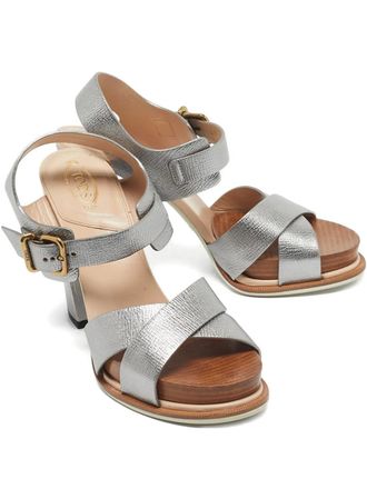 Tod's ankle-strap sandals - Silver