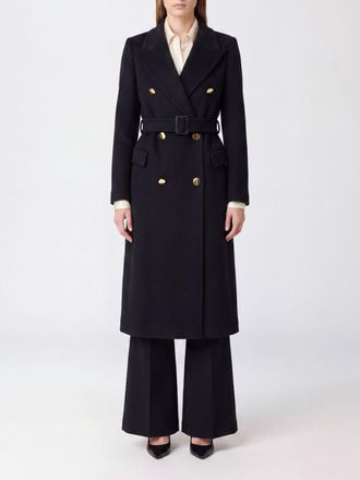 Tagliatore Cappotto lungo doppiopetto in lana vergine e cashmere con cintura