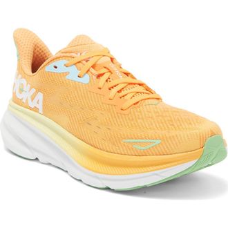 Hoka One One Clifton 9 Running Shoe in Solar Flare /Sherbet at Nordstrom Rack