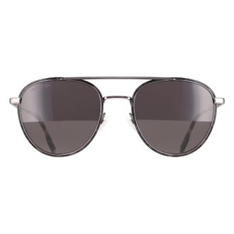 Lacoste Oval Mens Gunmetal Solid Grey Smoke L258S - One Size