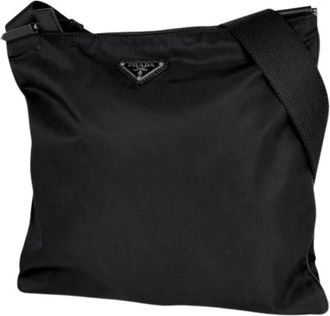 Prada Pre-owned Cross Body Bags, female, Black, Size: ONE SIZE Pre-owned Vintage Shoulder Bag