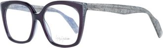 Yohji Yamamoto Paarse Cat Eye Optische Frames met Hoes - Dames - Brillen - Paars - ONE Size - Accessoires