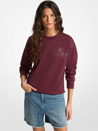 Michael Kors Graphic Logo Cotton Blend Sweatshirt