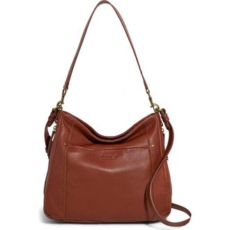 American Leather Co. Austin Convertible Leather Shoulder Bag in Brandy at Nordstrom Rack
